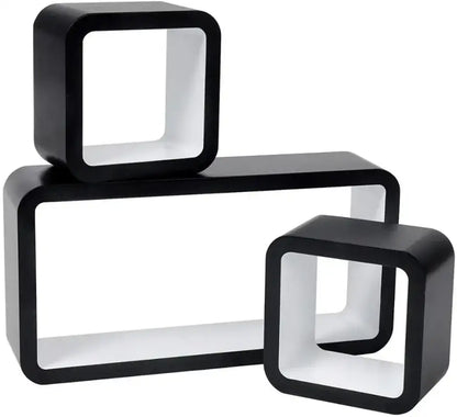 Comnox - BukkitBow Kubus Planken - Set van 3 Wandplanken - Stijlvolle Opbergruimte
