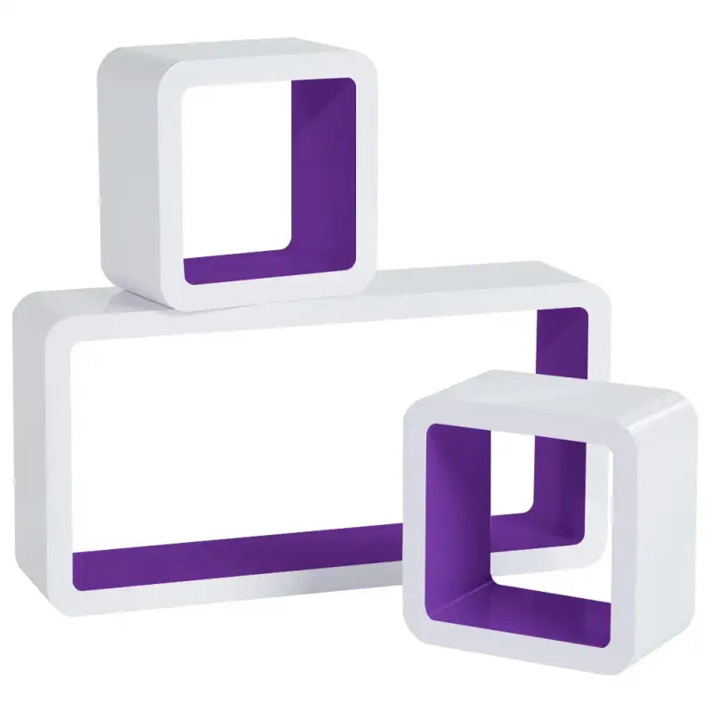 Comnox - BukkitBow Kubus Planken - Set van 3 Wandplanken - Stijlvolle Opbergruimte