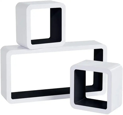 Comnox - BukkitBow Kubus Planken - Set van 3 Wandplanken - Stijlvolle Opbergruimte