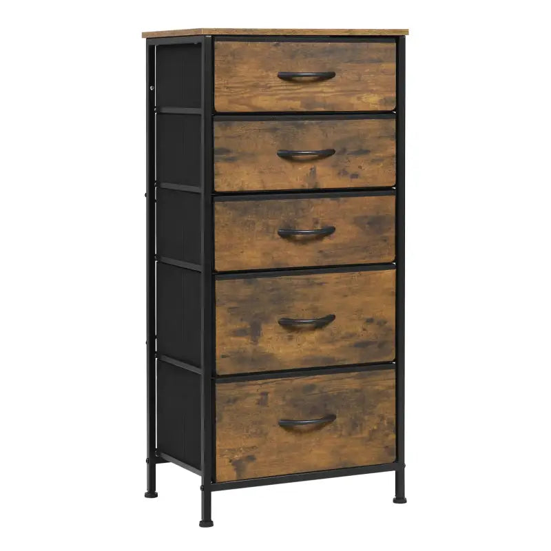 BukkitBow - Ladekast - Gefabriceerd Hout - 5 Stoffen Lades - Lichtgewicht - Stabiel - Multifunctioneel