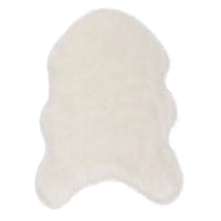 BukkitBow - Lamsvacht / Schapenvacht - 95% Polyester - Verschillende Maten - Wit - 6cm Dik - Wasbaar