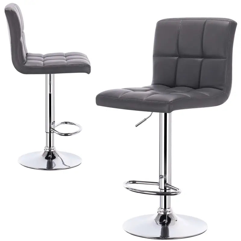 BukkitBow - Lederen Barkrukken - Metalen Frame - Ergonomisch met Rugleuning - Verstelbaar en Draaibaar - Zithoogte: 60-82CM