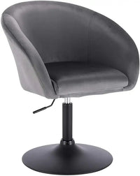 BukkitBow - Luxe Barkruk / Relaxstoel - Kunstleer, Linnen of Fluweel en Verchroomd Staal - Verstelbaar en Ergonomisch - Zithoogte: 44-57CM