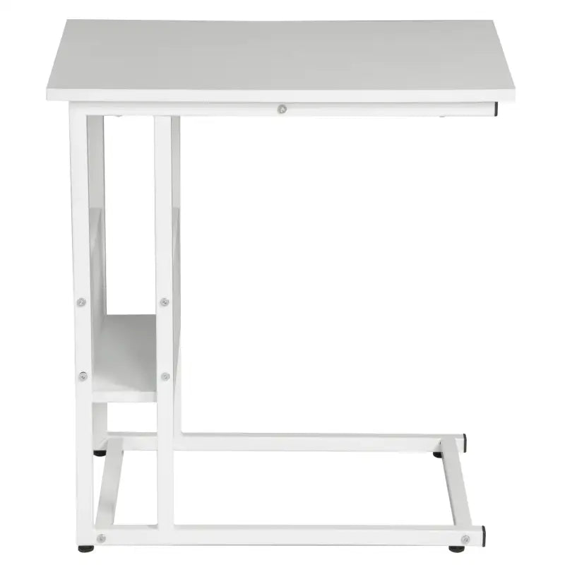 BukkitBow - Luxe Bijzettafel / Koffietafel - met Opslagruimte - Metalen Frame - Geschikt voor Laptop - 60CM Hoog