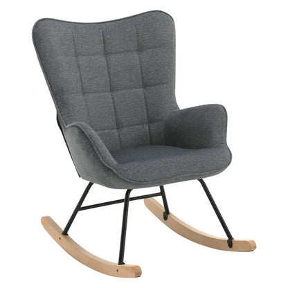 BukkitBow - Luxe Relaxstoel - Moderne Wing Fauteuil - met Stevige Metalen Poten - Met Zachte Ribfluwelen Bekleding - 46CM Zithoogte