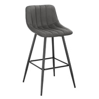 BukkitBow - Moderne Barkruk - Barkruk van Fluweel met Metaal Frame - Ergonomisch met Rugleuning - 100kg Draagvermogen - Zithoogte: 64.5CM