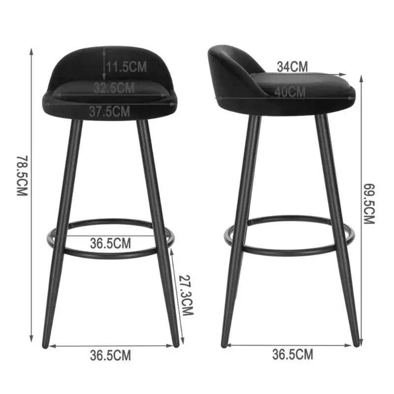 BukkitBow Moderne Barkruk - Comfortabel & Stabiel - 120kg Belasting