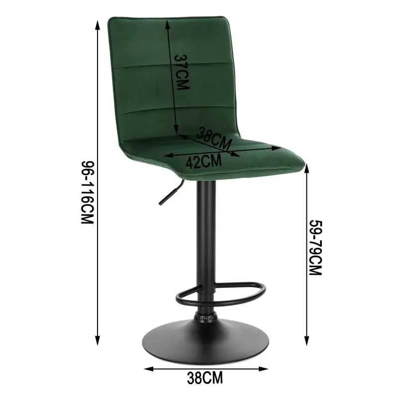 BukkitBow Moderne Barkruk - Ergonomisch Comfort - Verstelbaar en Draaibaar