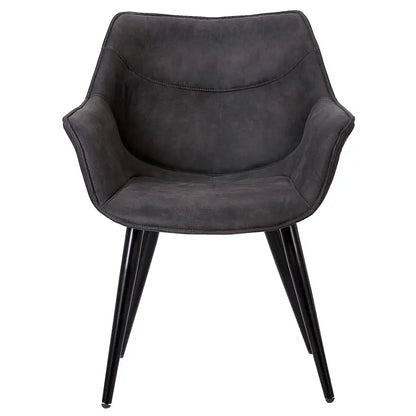 BukkitBow - Moderne Eetkamerstoel met Metalen Poten - Zachte Zitting - Comfortabel en Ergonomisch - Zithoogte: 44CM
