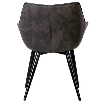 BukkitBow - Moderne Eetkamerstoel met Metalen Poten - Zachte Zitting - Comfortabel en Ergonomisch - Zithoogte: 44CM