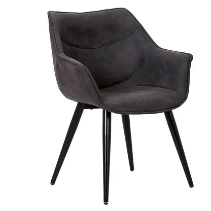 BukkitBow - Moderne Eetkamerstoel met Metalen Poten - Zachte Zitting - Comfortabel en Ergonomisch - Zithoogte: 44CM