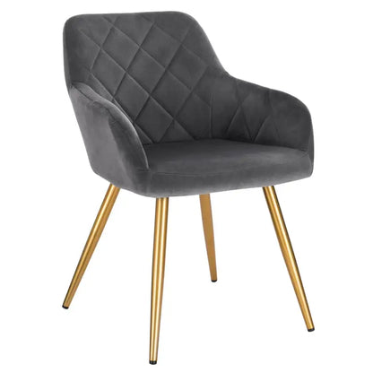 BukkitBow - Moderne Eetkamerstoel - Stoel van Stof/Fluweel - Ergonomisch & Comfortabel - Duurzaam & Stevig - Zithoogte: 47CM