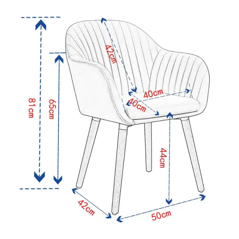 BukkitBow - Comfortabele Fluwelen Eetkamerstoelen - Set van 4
