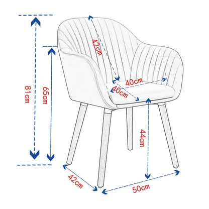 BukkitBow - Comfortabele Fluwelen Eetkamerstoelen - Set van 4