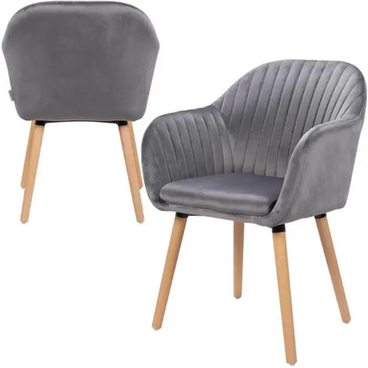 BukkitBow - Comfortabele Fluwelen Eetkamerstoelen - Set van 4