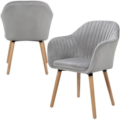 BukkitBow - Comfortabele Fluwelen Eetkamerstoelen - Set van 4