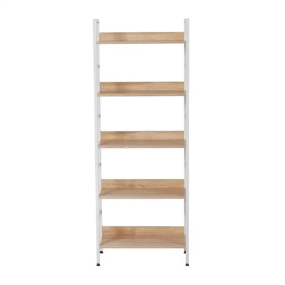 BukkitBow - Moderne Open Planken/Kast - 5 Laags Opslag - Stevig & Duurzaam - Veelzijdig Design - 60x27.5x160 cm