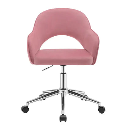 BukkitBow - Moderne Velvet Bureaustoel met Armleuningen - Ergonomisch en In Hoogte Verstelbaar – Fluweel Stof