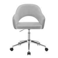 BukkitBow - Moderne Velvet Bureaustoel met Armleuningen - Ergonomisch en In Hoogte Verstelbaar – Fluweel Stof
