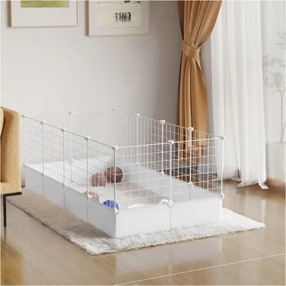 BukkitBow - Modulaire Dierenren - Geschikt voor Cavia's, Konijnen en Kittens - Aanpasbare Dierenren - 142X71X53CM