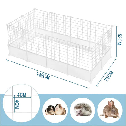 BukkitBow - Modulaire Dierenren - Geschikt voor Cavia's, Konijnen en Kittens - Aanpasbare Dierenren - 142X71X53CM