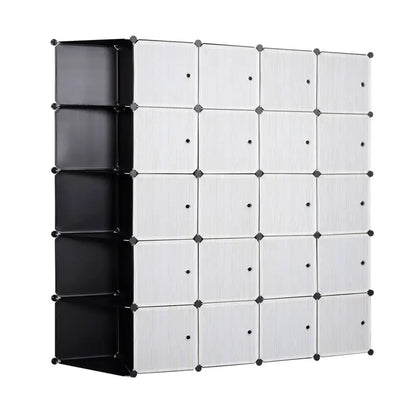 BukkitBow - Modulaire Kledingkast - 20 Kubussen (185X185X35CM)