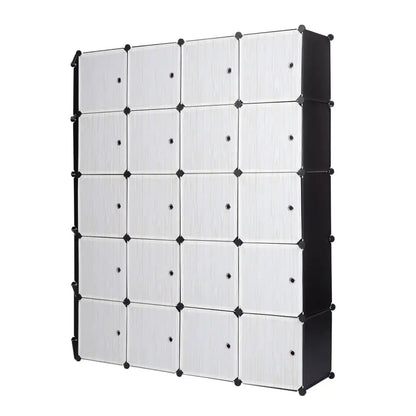 BukkitBow - Modulaire Kledingkast - 20 Kubussen (185X185X35CM)