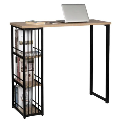 BukkitBow - Multifunctionele Bartafel - Met 3 Opbergvakken - Licht Eikenhout, Donker Beukenhout, Zwart of Wit Hout - 120x40cm