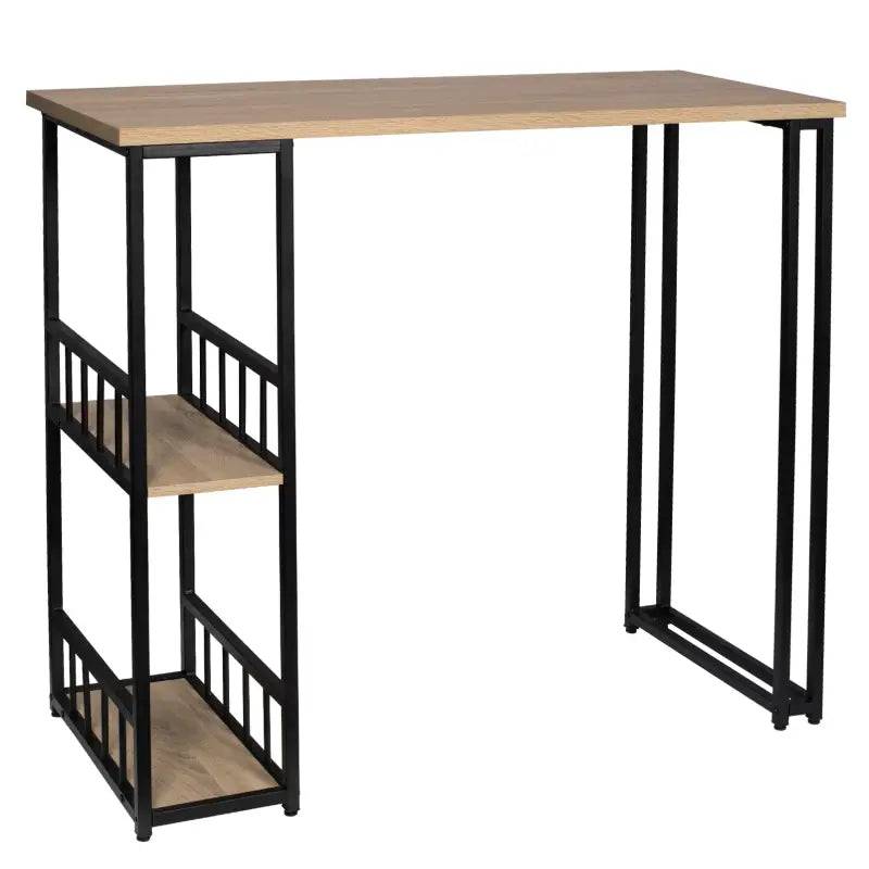 BukkitBow - Multifunctionele Bartafel - Wit/Zwart of Beukenhout - met Planken voor Wijnrek - Laadvermogen: 100kg - 120x50cm