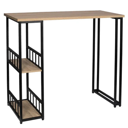 BukkitBow - Multifunctionele Bartafel - Wit/Zwart of Beukenhout - met Planken voor Wijnrek - Laadvermogen: 100kg - 120x50cm