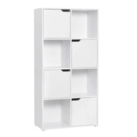 BukkitBow - Multifunctionele Boekenkast - 8 Compartimenten - Compact & Stijlvol - Veilig Ontwerp - 60x120x30cm