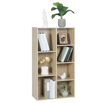 BukkitBow - Multifunctionele Kubus Boekenkast - Ruimtebesparend - 7 Vakken - Eenvoudig te Monteren - 59.5x29.5x108cm