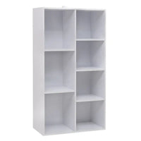BukkitBow - Multifunctionele Kubus Boekenkast - Ruimtebesparend - 7 Vakken - Eenvoudig te Monteren - 59.5x29.5x108cm