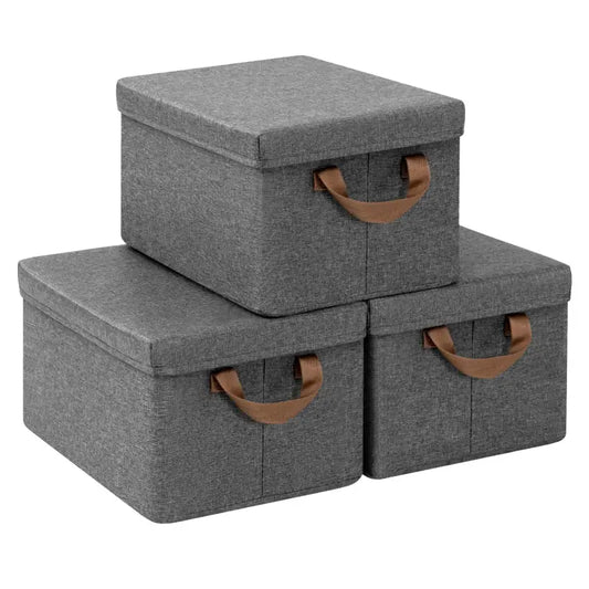 Comnox - BukkitBow Opbergdoos - Stapelbaar en Stoffen Opbergbox met Handvaten