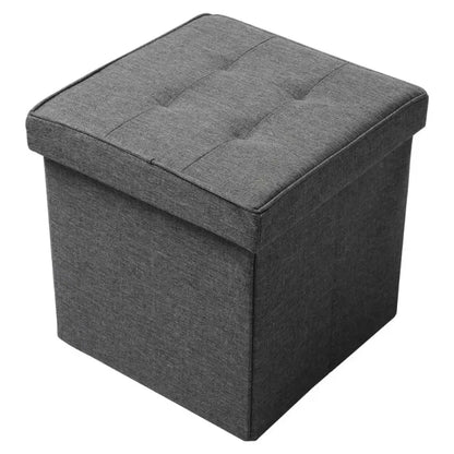 BukkitBow - Opbergkist / Zitbank - Veelzijdig Gebruik - Poef met Opbergruimte - Stabiele Constructie - 37.5x37.5x38CM