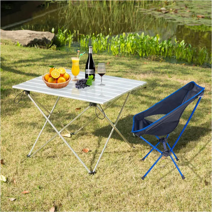 BukkitBow - Opvouwbare Aluminium Campingtafel - met Opbergtas - 46x40x56cm
