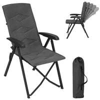 BukkitBow - Opvouwbare Campingstoel - Mesh Stof en Metaal - Verstelbare Rugleuning - 150 kg Draagvermogen