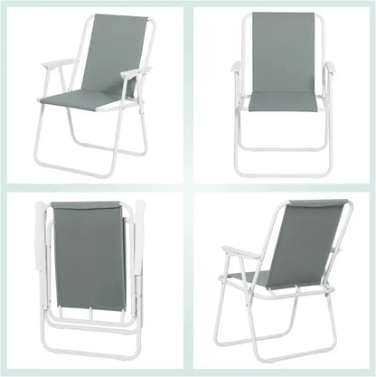BukkitBow - Opvouwbare Campingstoel - Oxford Doek en IJzeren Frame - Ultra Lichtgewicht - Max 100 kg Belasting