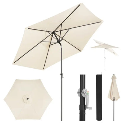 BukkitBow Parasol - UV-bestendig en waterdicht - 45 graden kantelbaar
