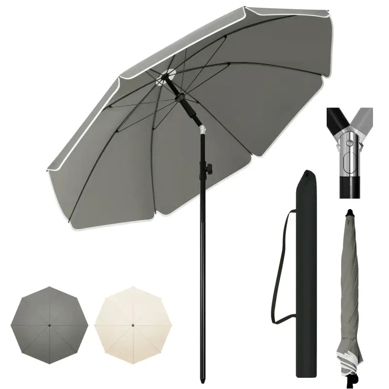 BukkitBow Strandparasol - UV-bestendig & Waterdicht - Verstelbaar