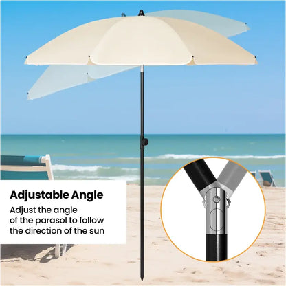 BukkitBow Strandparasol - UV-bestendig & Waterdicht - Verstelbaar