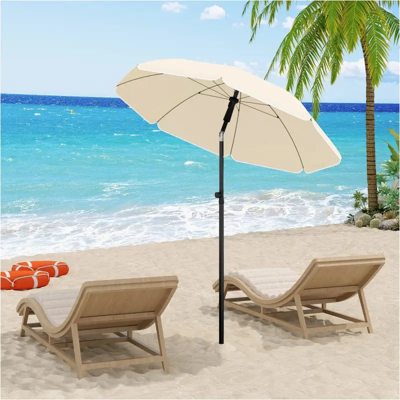 BukkitBow Strandparasol - UV-bestendig & Waterdicht - Verstelbaar