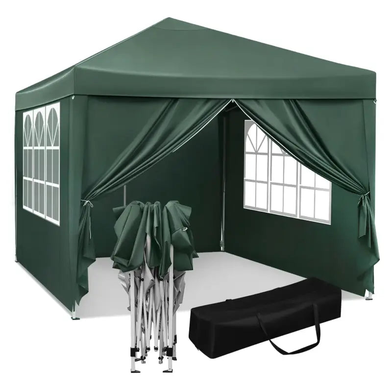 Comnox - BukkitBow Partytent met Zijwanden - Weerbestendig & Opvouwbaar - 300 x 300 cm