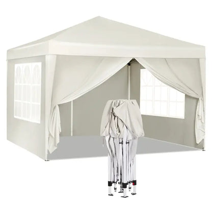 Comnox - BukkitBow Partytent met Zijwanden - Weerbestendig & Opvouwbaar - 300 x 300 cm