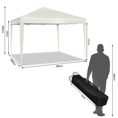BukkitBow Partytent - Waterdicht en Opvouwbaar - 300 x 300 cm