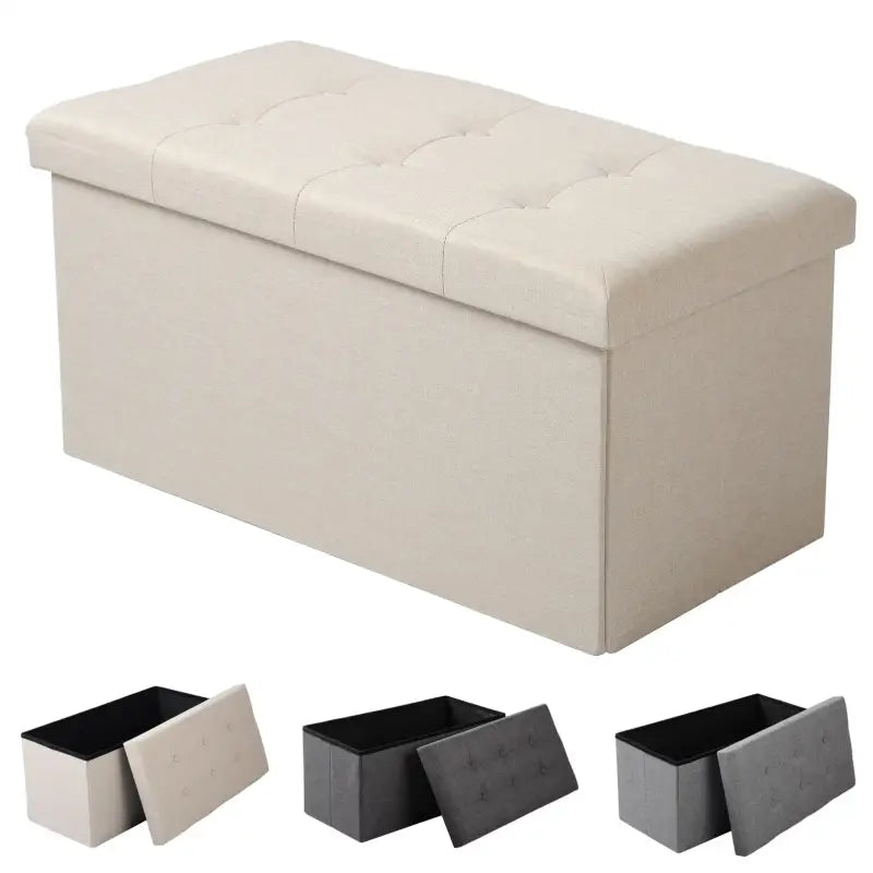 Comnox - BukkitBow Poef/Opbergkist - Multifunctioneel Zitmeubel - 80L