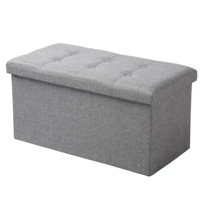 BukkitBow - Poef / Opbergkist met Ruime Opslagruimte - Eenvoudig op te Zetten - Stevige Constructie - Decoratief - 76x38x38CM