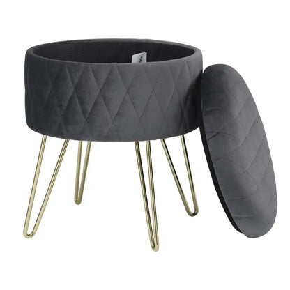 BukkitBow Opbergkruk - Luxe Zitplaats met Opbergruimte - 31.5x31.5x36CM