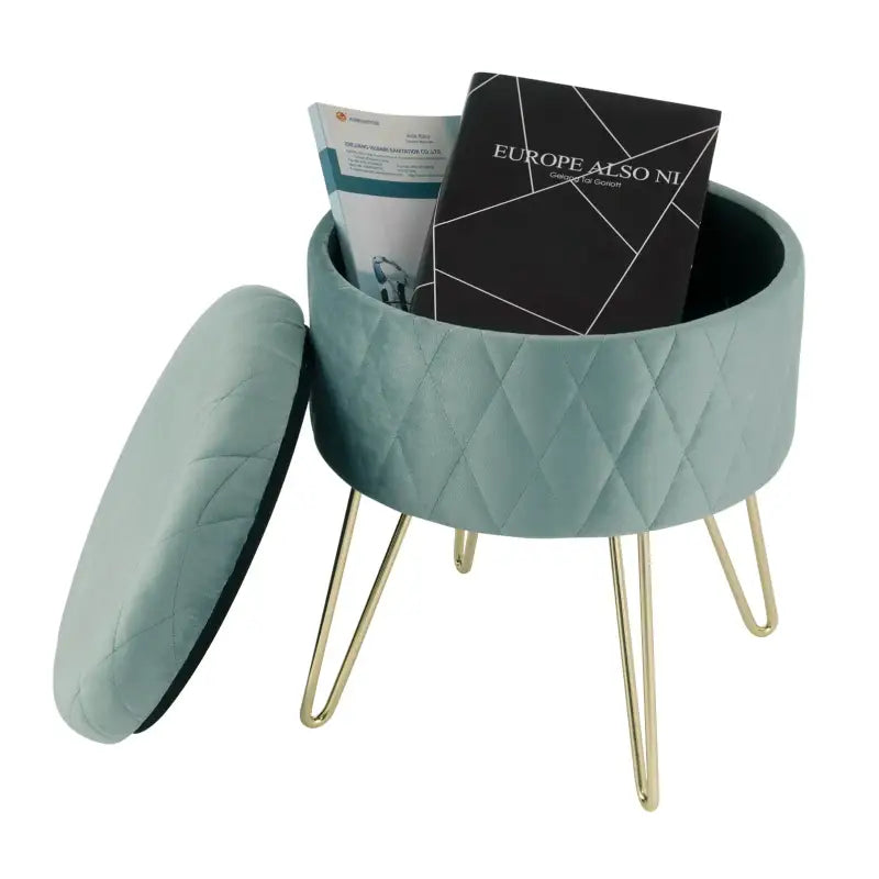 BukkitBow Opbergkruk - Luxe Zitplaats met Opbergruimte - 31.5x31.5x36CM