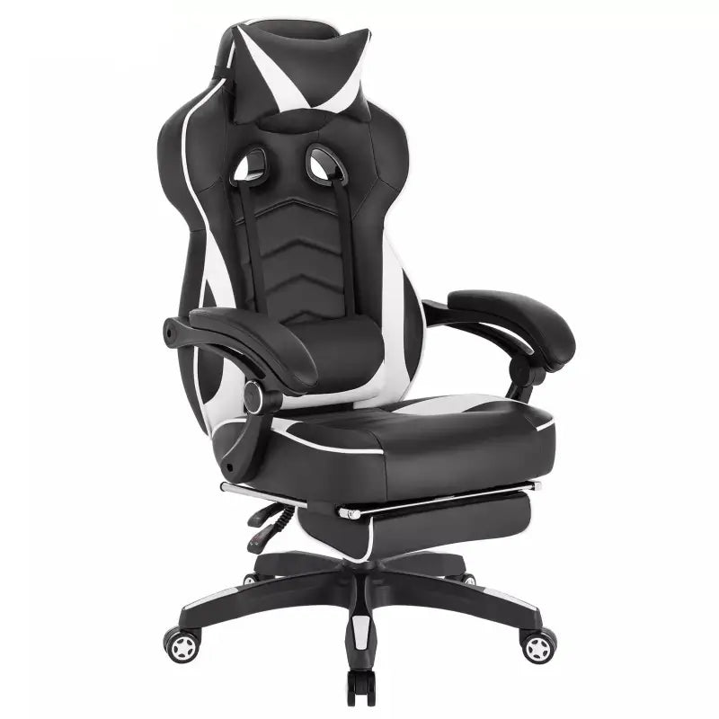 BukkitBow Racing Gaming Stoel - Ergonomisch Comfort - Verstelbaar met Voetensteun